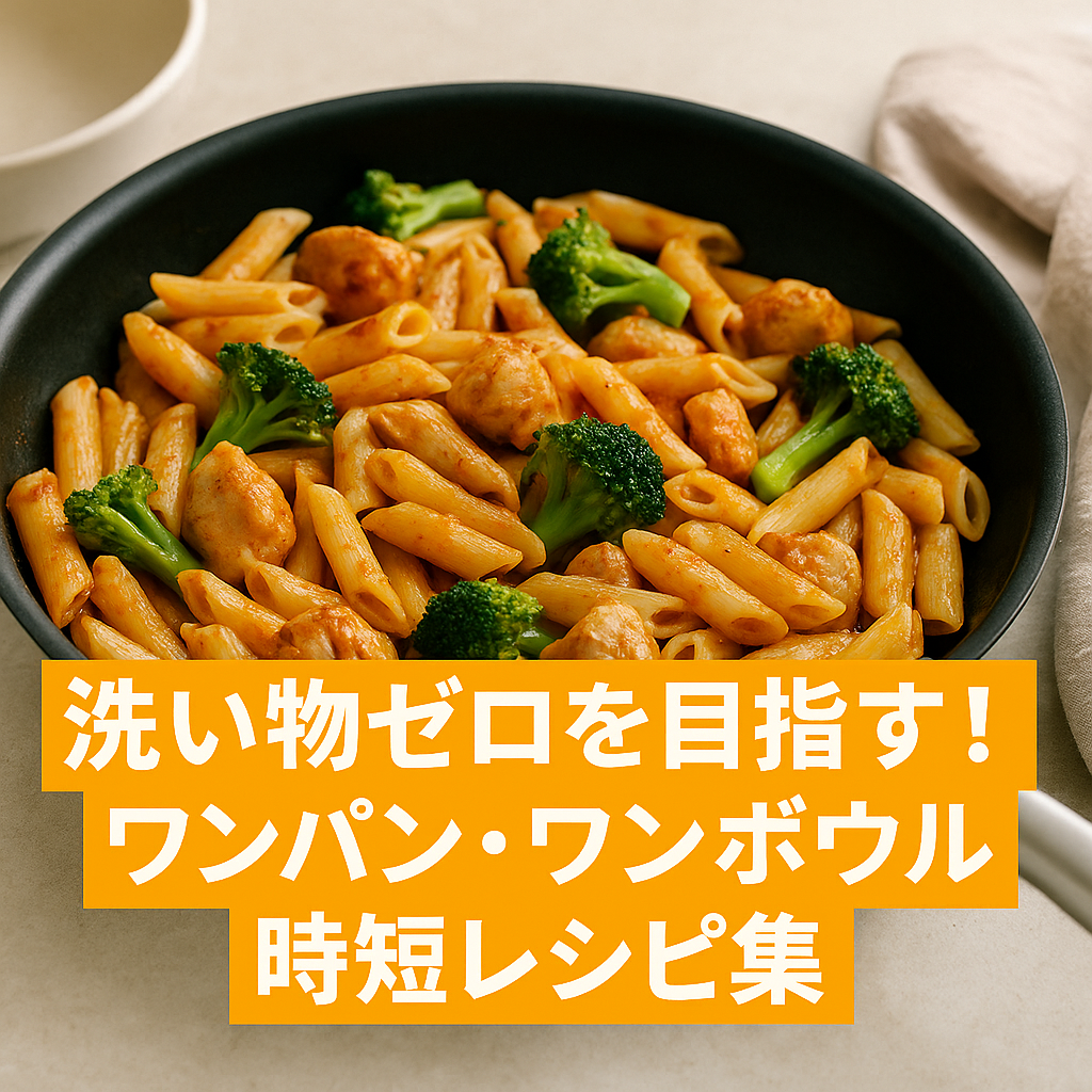 洗い物ゼロを目指す!ワンパン・ワンボウル時短レシピ集